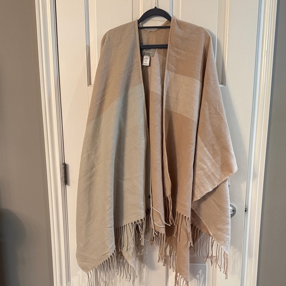 Soia & Kyo Tan and Cream Scarf Wrap